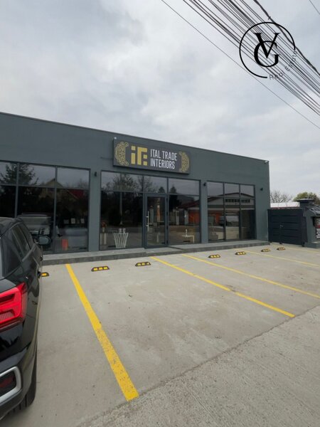 Corbeanca, spatiu comercial vitrina generoasa, 5 locuri parcare,